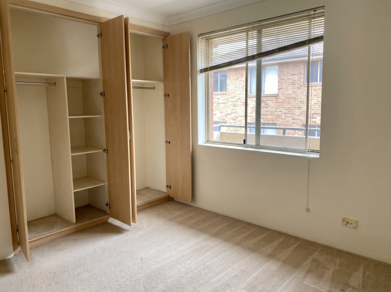 Bedroom after a bond clean